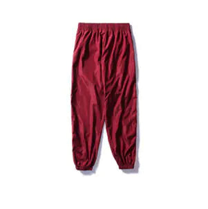 Trendy Streetwear Joggers with Color Block Design