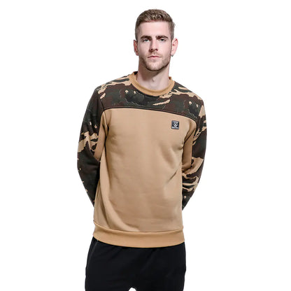 Men's Plus Size Camouflage Pullover Sweatshirt